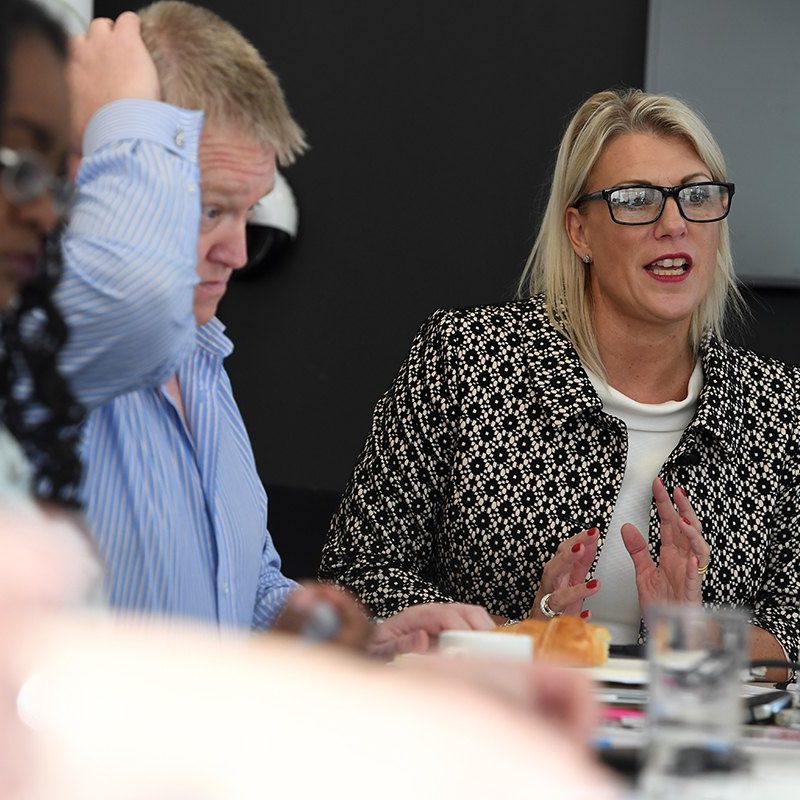 Lindsey in meeting
